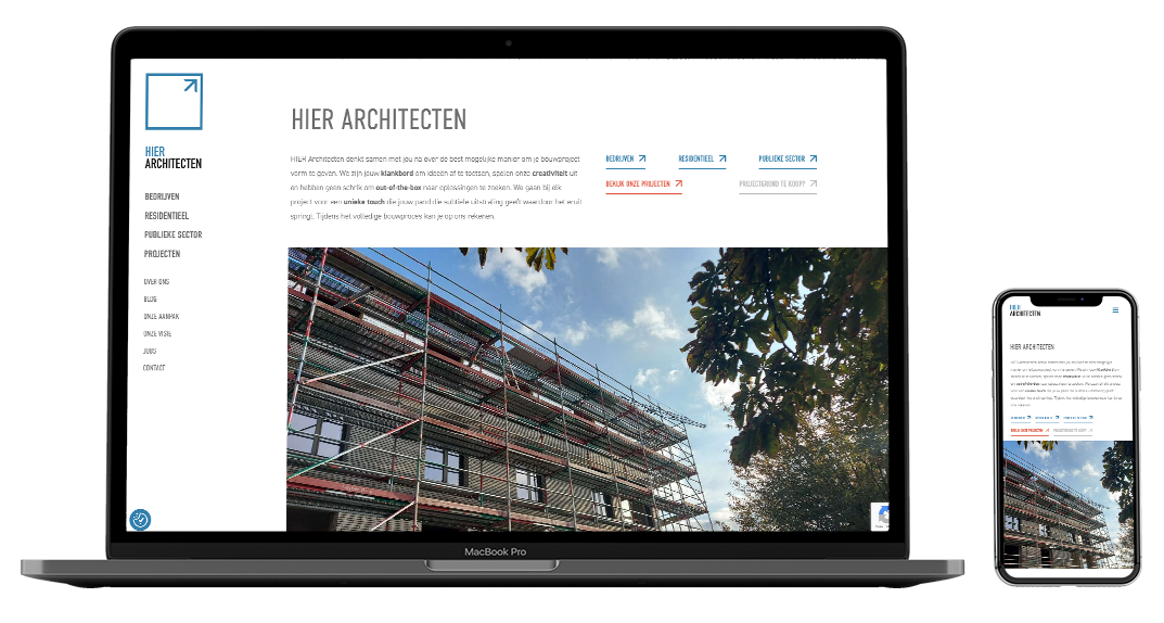 responsive website architectenbureau hierarchitecten